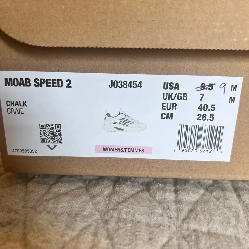 🤍MERRELL WOMEN’S MOAB SPEED 2 TRAIL RUNNING SHOE • w/BOX